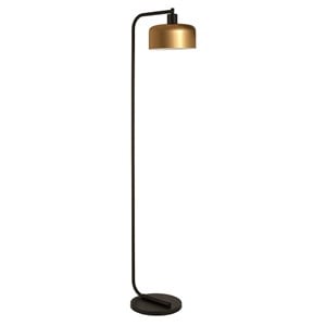 Henn&Hart 10&quot Blackened Bronze Metal Floor Lamp