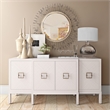Henn&Hart 23' Ombre Plated Glass Table Lamp with Nickel Metal Accents