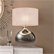 Henn&Hart 23' Ombre Plated Glass Table Lamp with Nickel Metal Accents