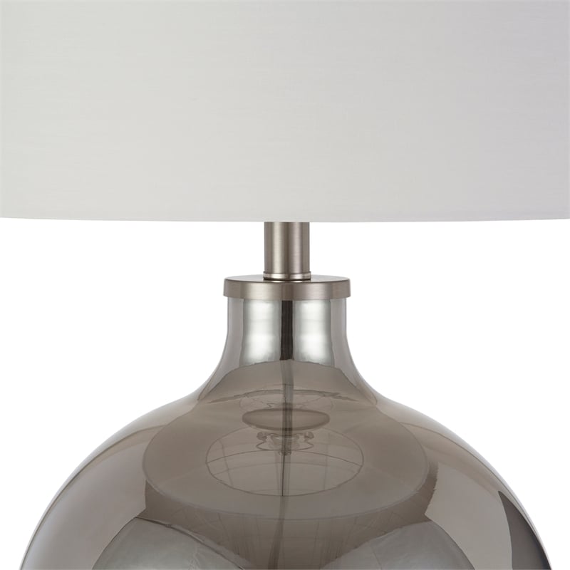 Henn&Hart 23' Ombre Plated Glass Table Lamp with Nickel Metal Accents