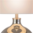 Henn&Hart 23' Ombre Plated Glass Table Lamp with Nickel Metal Accents