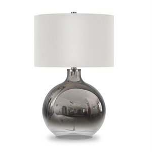 Henn&Hart 23' Ombre Plated Glass Table Lamp with Nickel Metal Accents