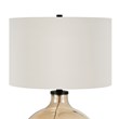 Henn&Hart 23' Gold Luster Glass Luminesent Table Lamp