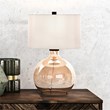 Henn&Hart 23' Gold Luster Glass Luminesent Table Lamp