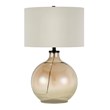 Henn&Hart 23' Gold Luster Glass Luminesent Table Lamp