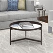 Henn&Hart Metal Double Circular Black Coffee Table