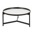 Henn&Hart Metal Double Circular Black Coffee Table