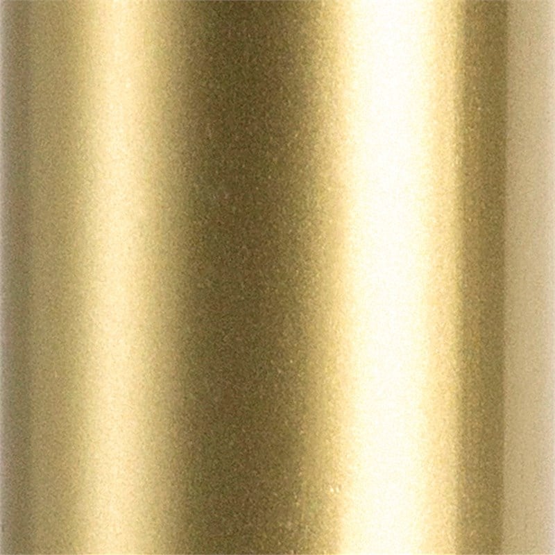 Henn&Hart Mid-Century Brass Metal Round Coffee Table with Walnut Wood Shelf