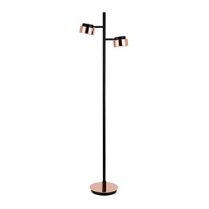Henn&Hart 11&quot Blackened Bronze/Copper Metal Floor Lamp