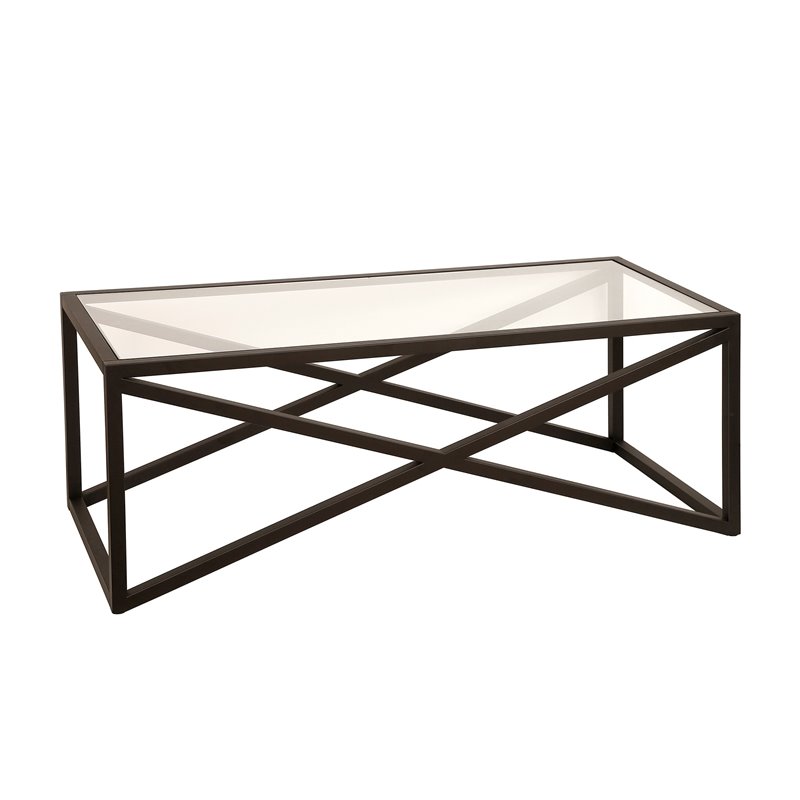 bronze rectangle coffee table