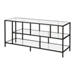 Henn&Hart Metal and Glass TV Stand For TVs Upto 55