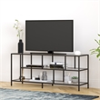 Henn&Hart Metal and Glass TV Stand For TVs Upto 55