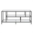 Henn&Hart Metal and Glass TV Stand For TVs Upto 55