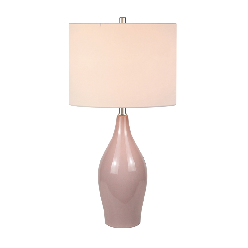 dusty pink table lamp