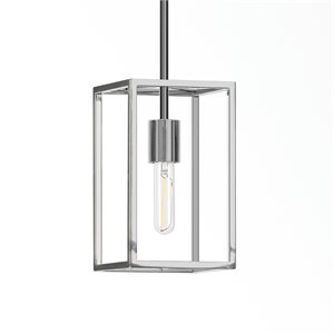 Henn&Hart 6&quot Nickel Metal Pendant