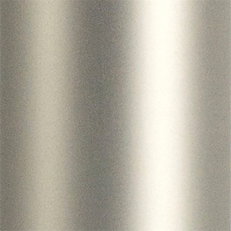 Henn&Hart Two Shelf Round Metal Nickel Coffee Table with Glass Top