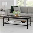 Henn&Hart Traditional Metal Coffee Table Black and Bronze