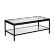 Henn&Hart Traditional Metal Coffee Table Black and Bronze