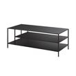 Henn&Hart Coffee Table Black and Bronze Finish