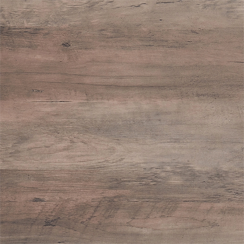 Henn&Hart Traditional Square Geometric Metal Coffee Table with Gray Oak Wood Top