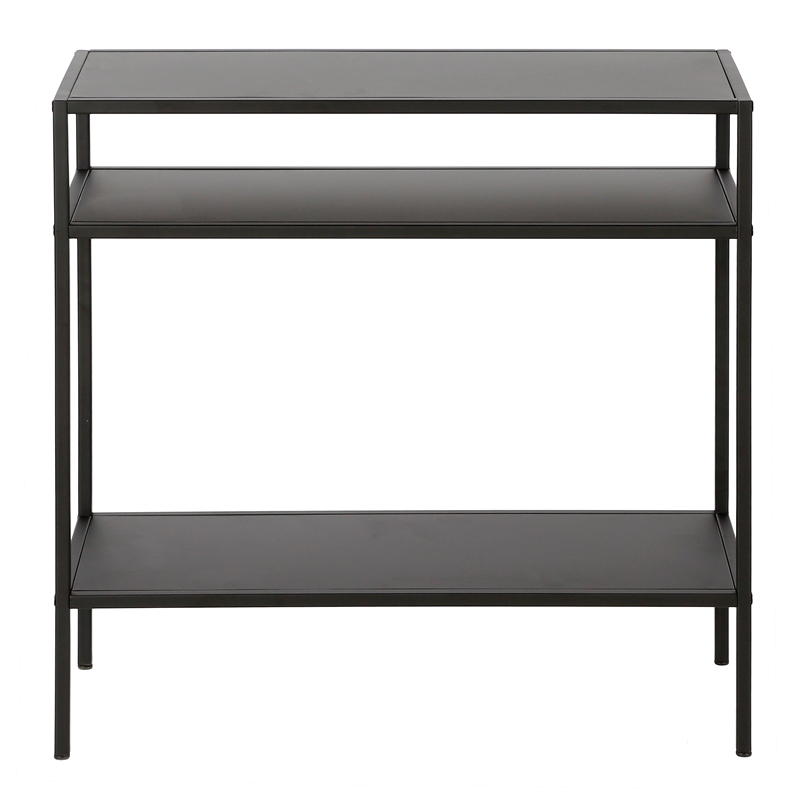 Henn&Hart 24" Blackened Bronze Metal Side Table Cymax Business