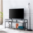 Henn&Hart Metal and Glass TV Stand For TVs Upto 55