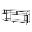 Henn&Hart Metal and Glass TV Stand For TVs Upto 55