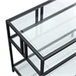 Henn&Hart Metal and Glass TV Stand For TVs Upto 55