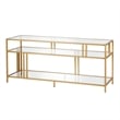 Henn&Hart Metal and Glass TV Stand For TVs Upto 55
