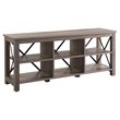 Henn&Hart Metal and Wood TV Stand For TVs Upto 58