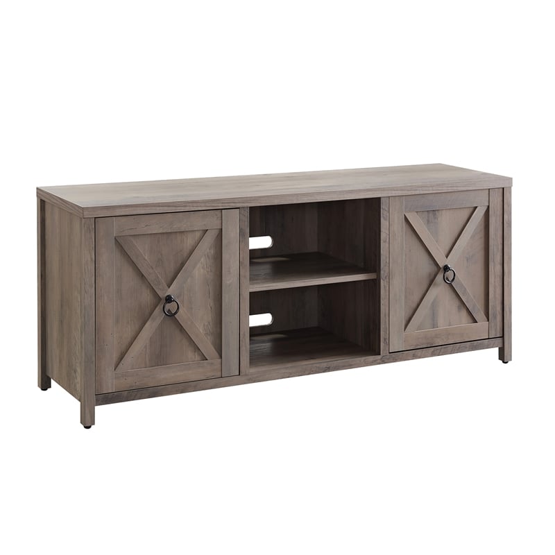 Henn&Hart Wood TV Stand For TVs Upto 58