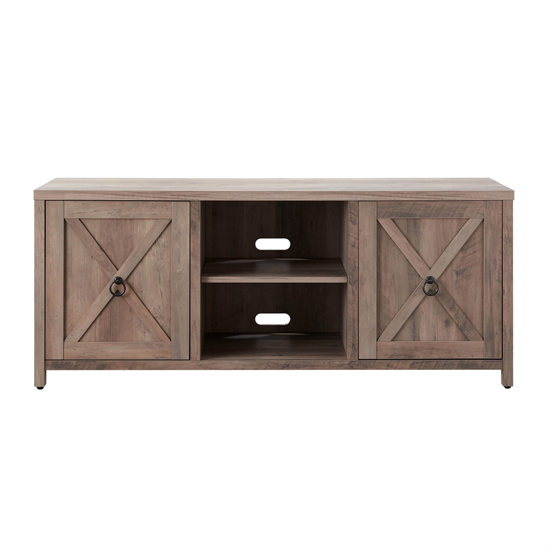 Henn&Hart Wood TV Stand For TVs Upto 58