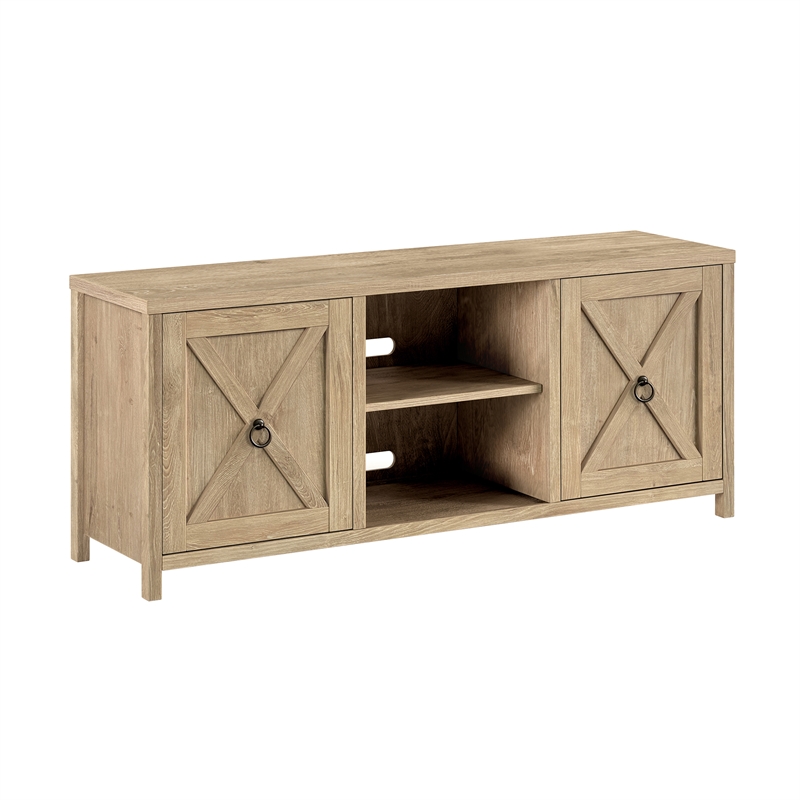 Henn&Hart Wood TV Stand For TVs Upto 58