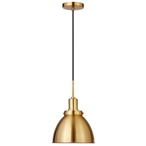 Henn&Hart 12&quot Brass Metal Pendant