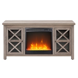 henn&hart tv stand with crystal fireplace insert