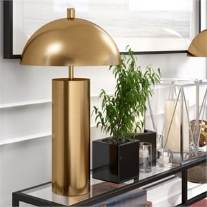 Henn&Hart 16&quot Brass Metal Table Lamp