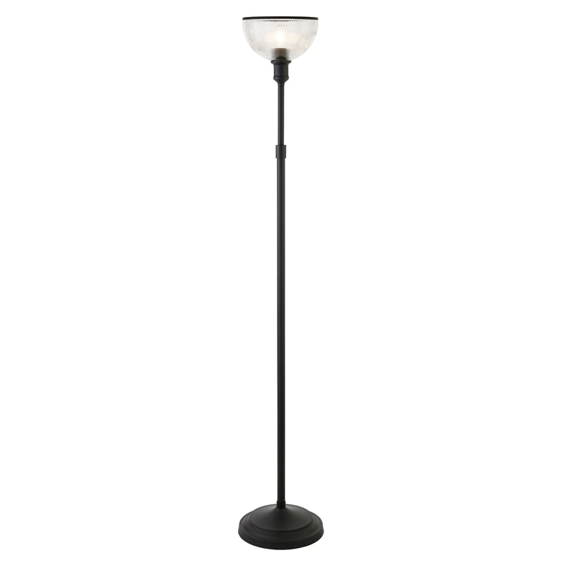 Henn Hart Blackened Bronze Torchiere Floor Lamp Fl0727