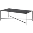 Henn&Hart Black Bronze Coffee Table with Metal Top