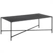 Henn&Hart Black Bronze Coffee Table with Metal Top