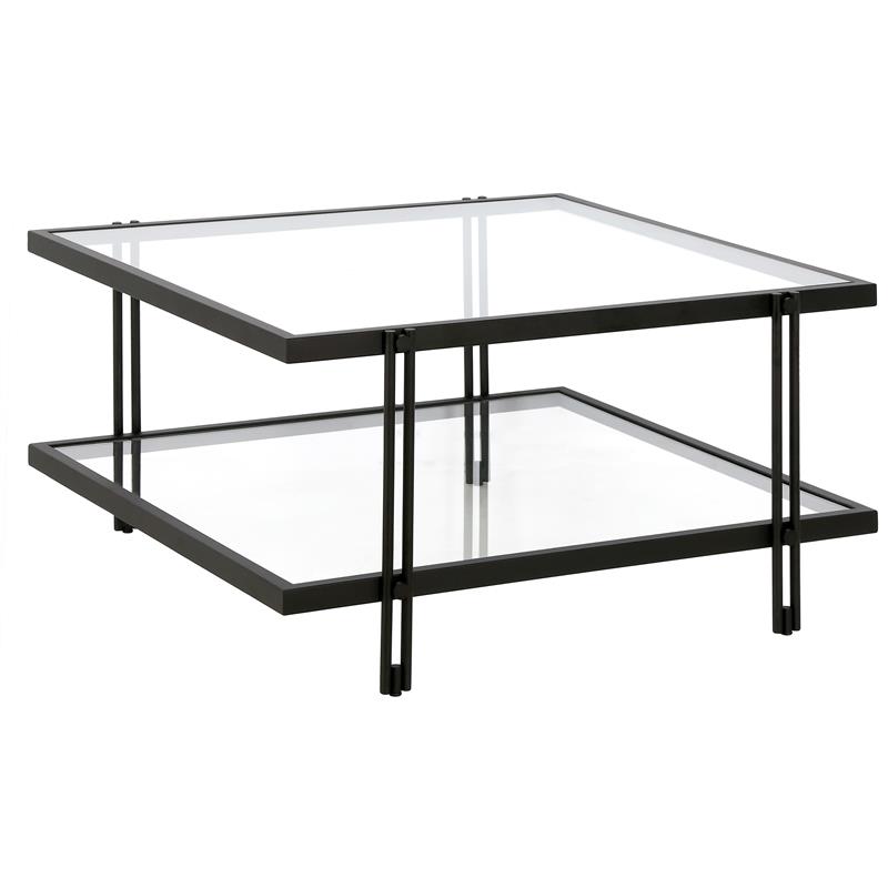 Henn&Hart Black Bronze Square Coffee Table