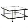 Henn&Hart Black Bronze Square Coffee Table