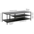 Henn&Hart Black Bronze Coffee Table