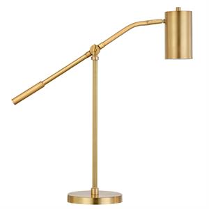 henn&hart brass table lamp with boom arm