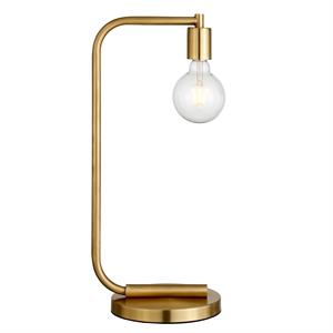 Henn&Hart 9&quot Brass Finish Metal Table Lamp