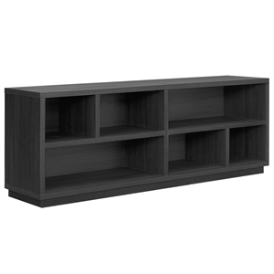 henn&hart 70 in. charcoal gray tv stand