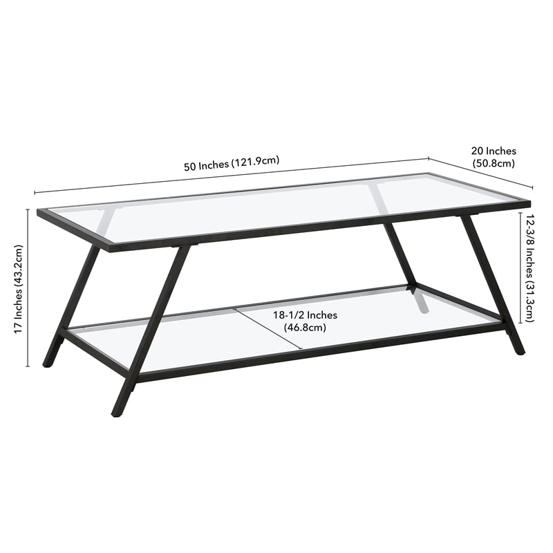 Henn&Hart Black Bronze Coffee Table
