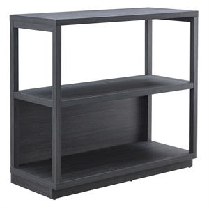 Henn&Hart 36&quot Charcoal Gray Bookcase