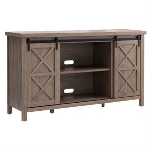 Henn&Hart 58&quot Antiqued Gray Oak TV Stand