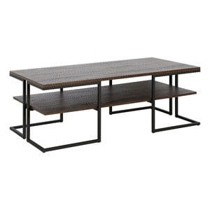 Henn&Hart 45&quot Black Coffee Table