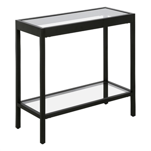 Henn&Hart 24&quot Black Side Table